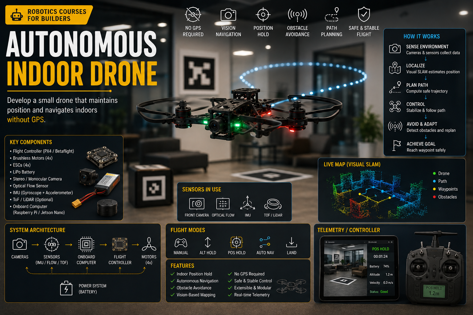 Autonomous Indoor Drone
