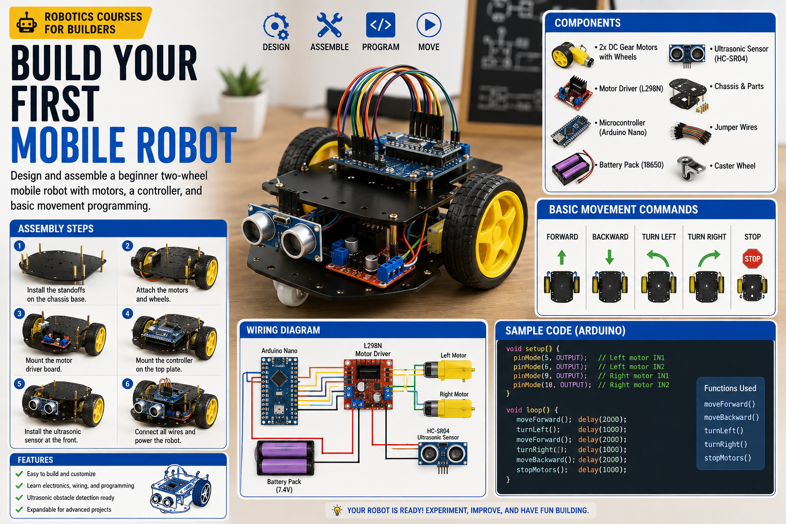 Build Your First Mobile Robot
