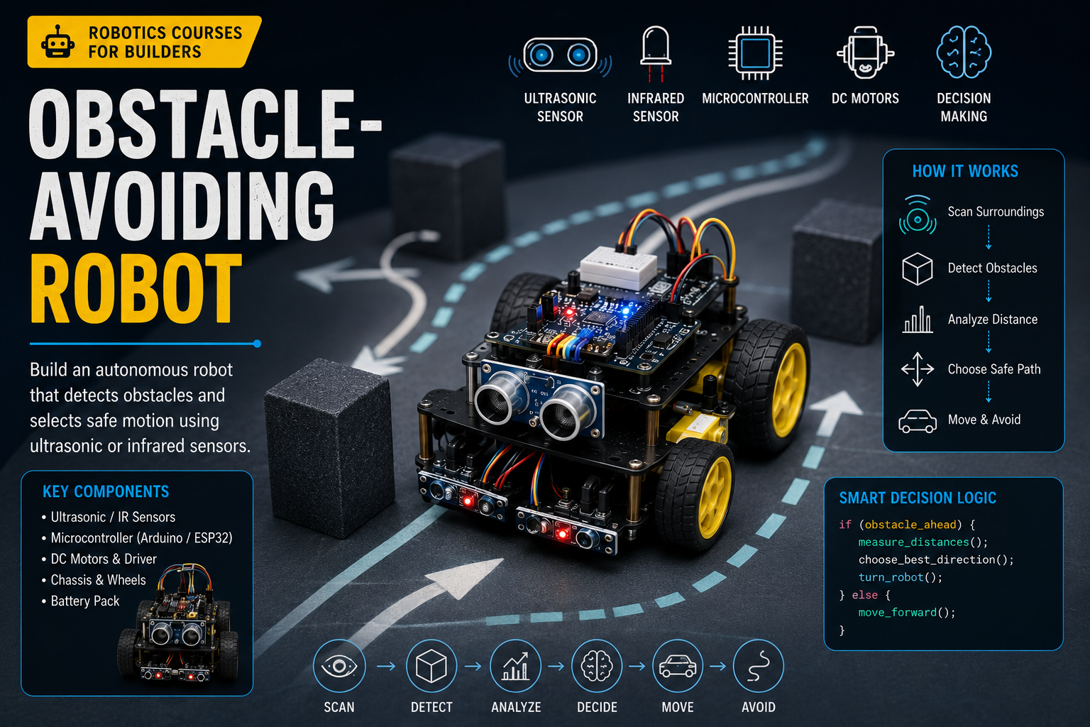 Obstacle-Avoiding Robot