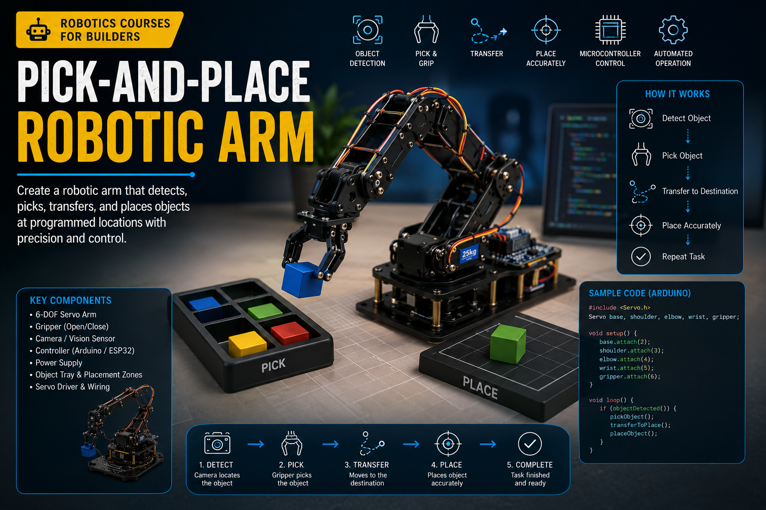 Pick-and-Place Robotic Arm